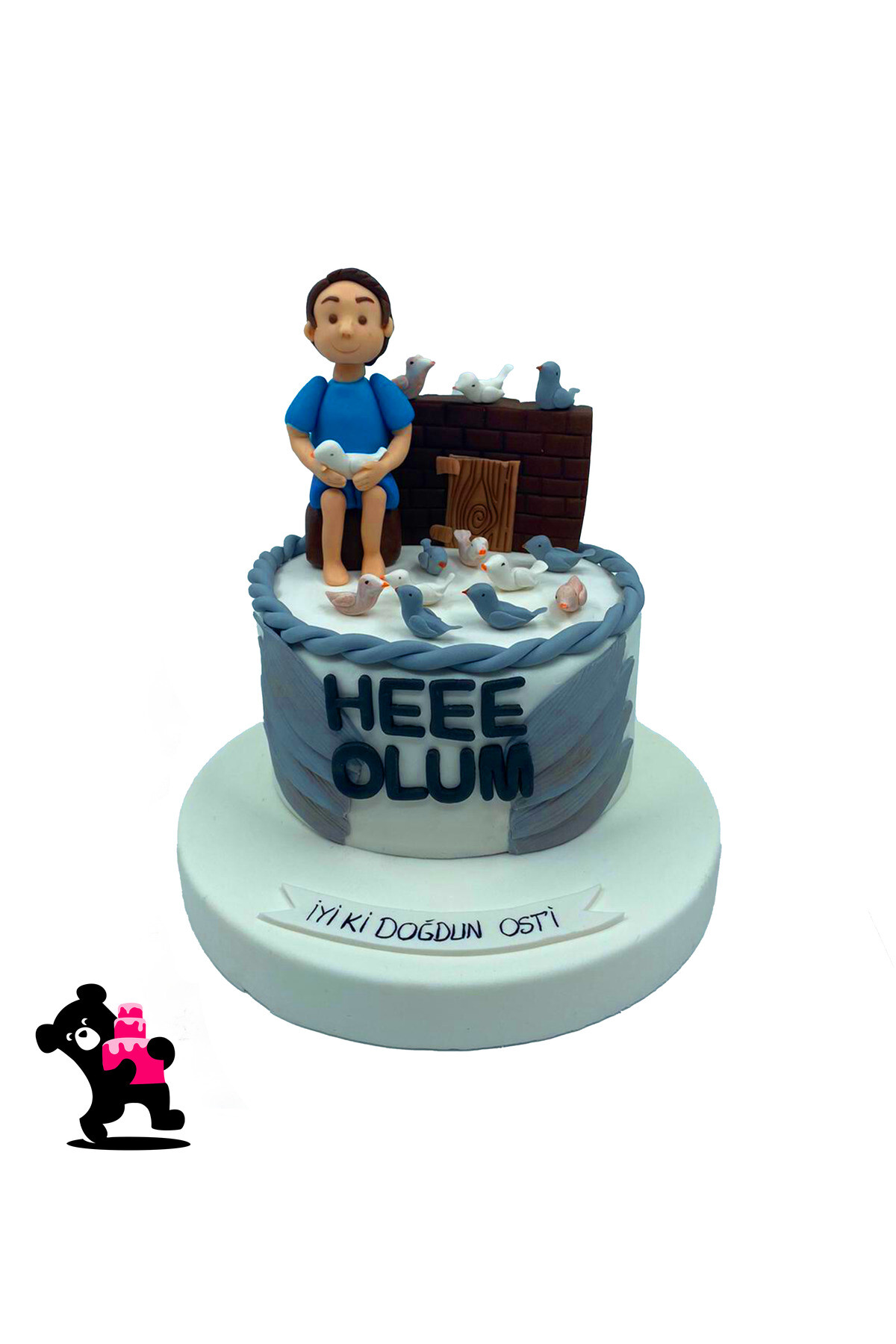 Güvercin Figürlü Pasta