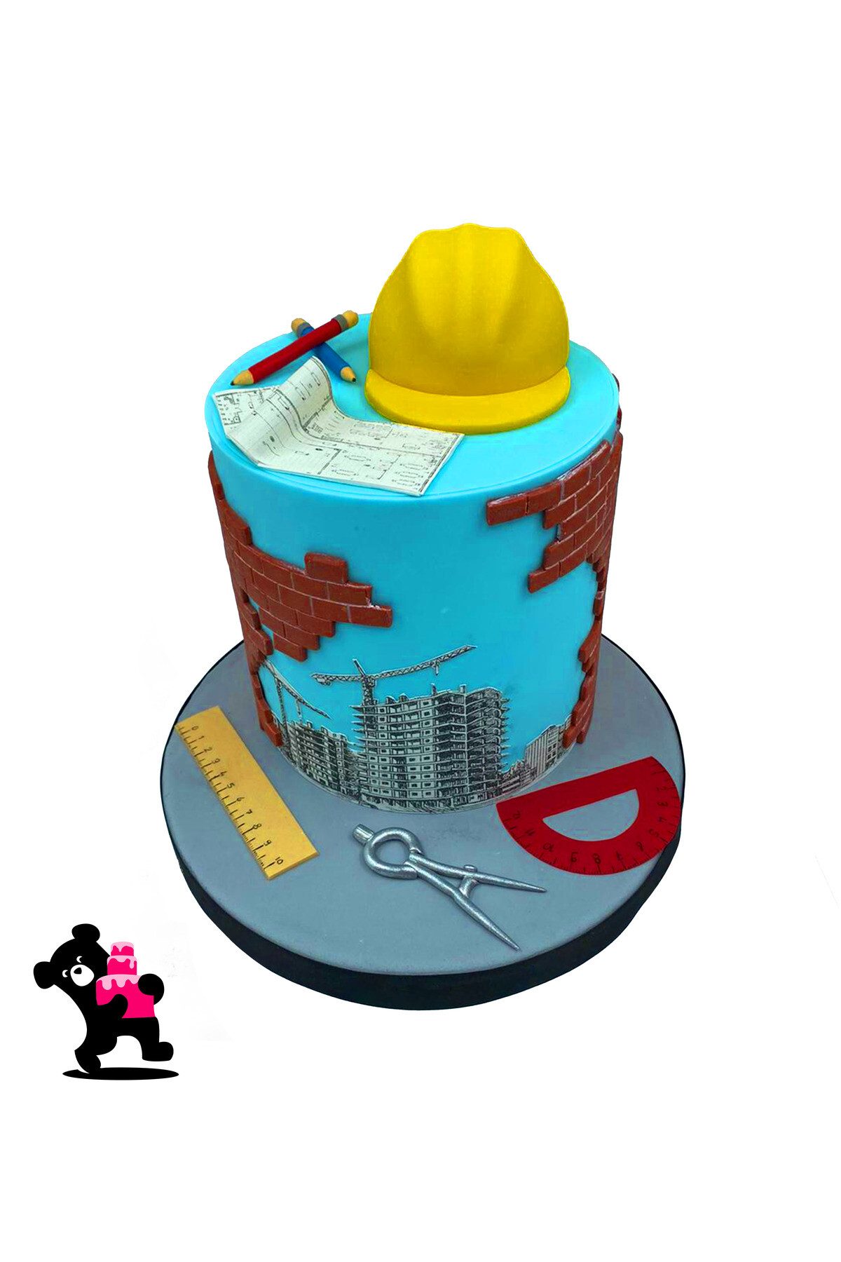 İnşaat Temalı Pasta