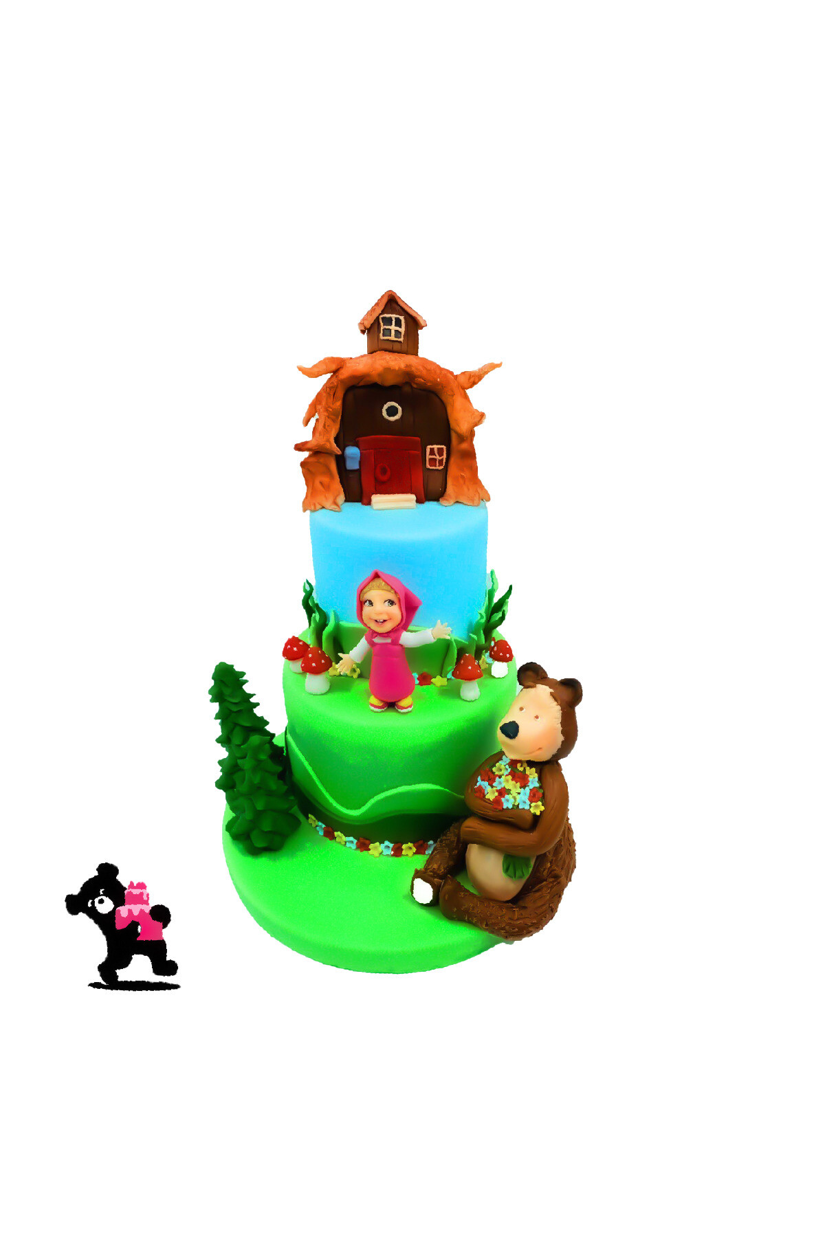 Maşa İle Koca Ayı Temalı Pastası