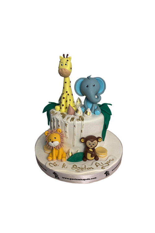 Safari Şirin Hayvanlar Temalı Pasta