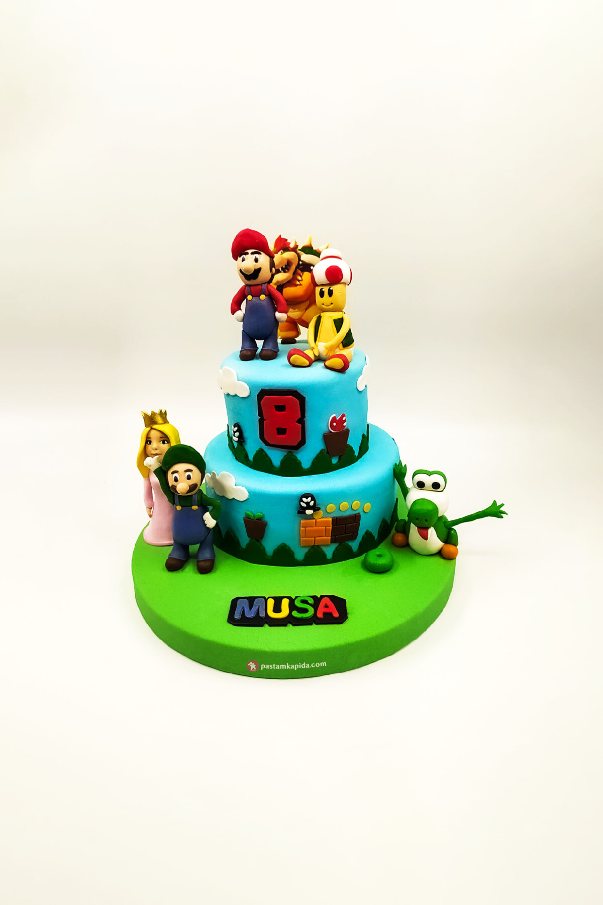 Süper Mario Temalı Pasta