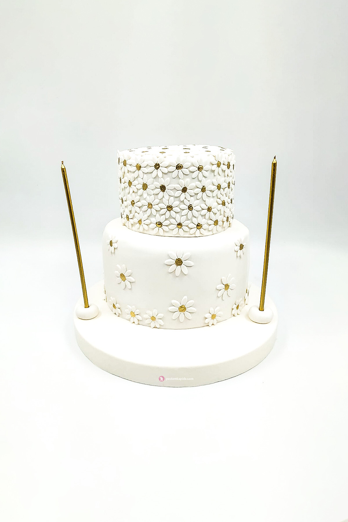 Papatya Temalı Konsept Pasta