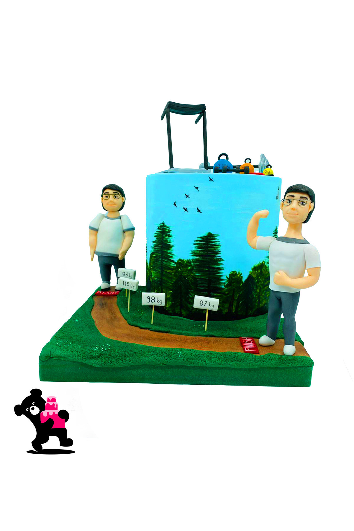 Sporcu Temalı Pasta