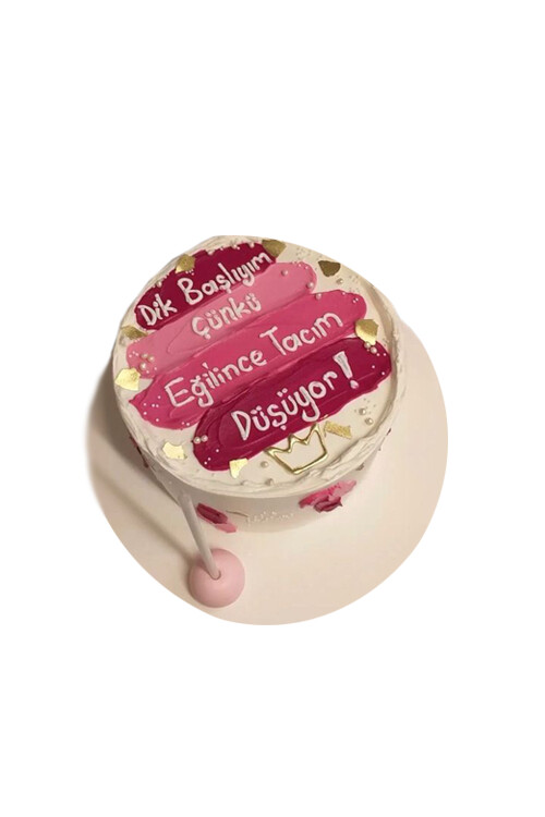 Yazılı / Mesajlı Krem Şanti Pasta