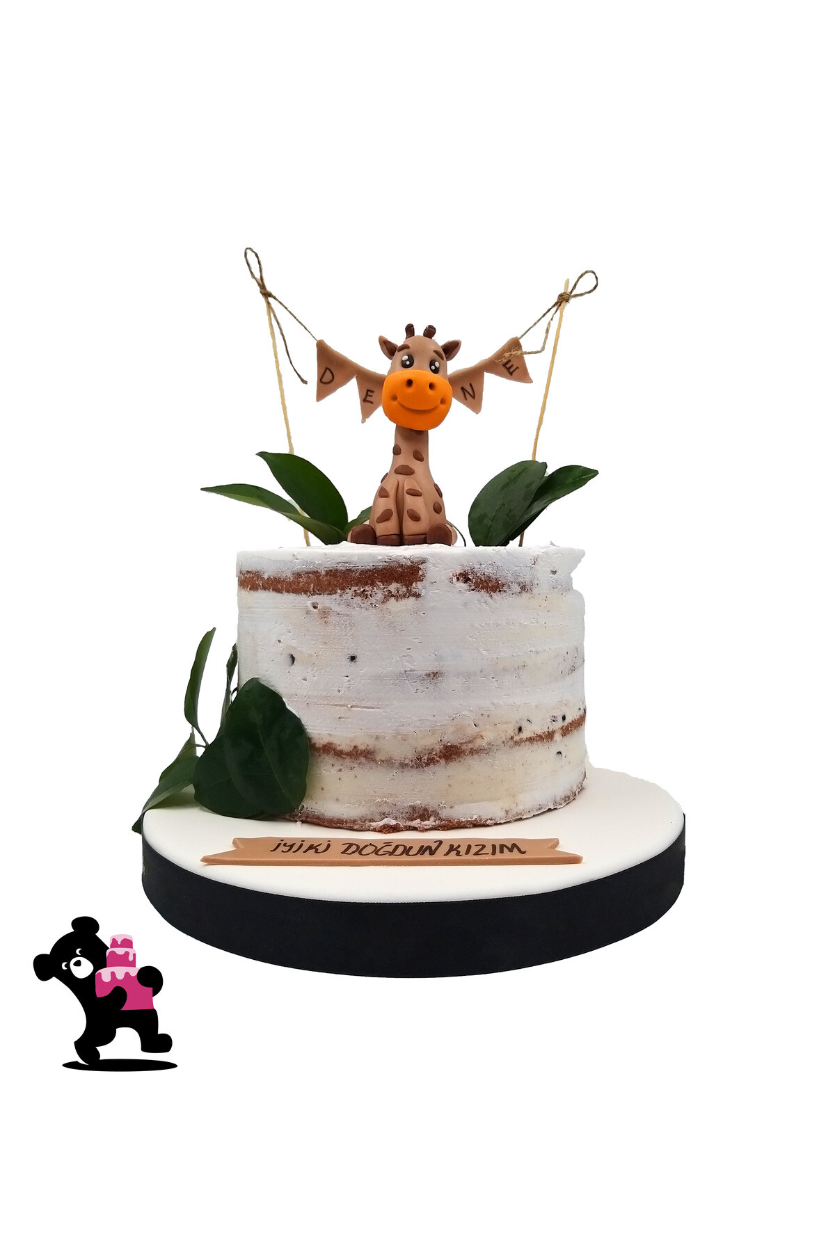 Safari Zürafa Temalı Pasta