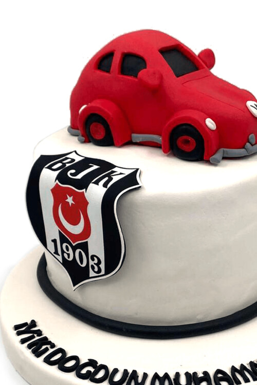 Arabalı Beşiktaş Taraftar Pastası