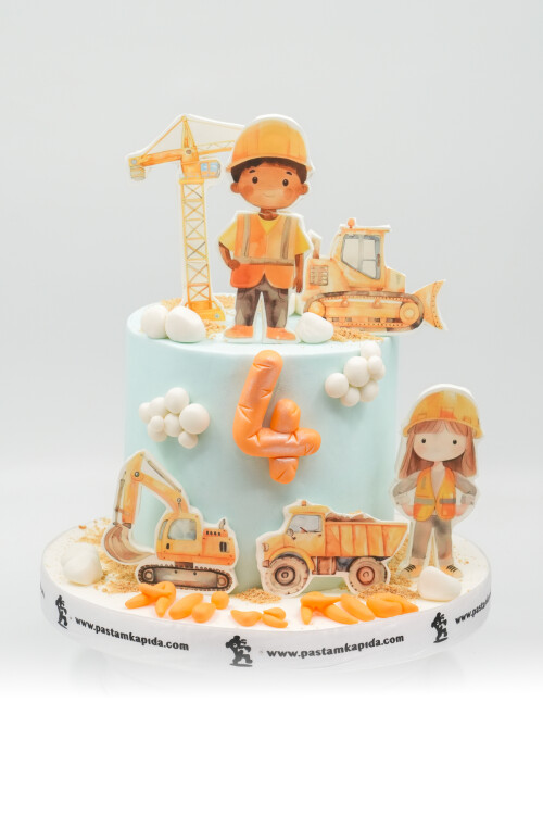 İNŞAAT TEMALI BUTİK PASTA