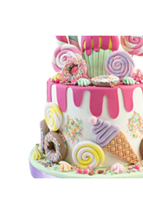 Candy Temalı Pasta