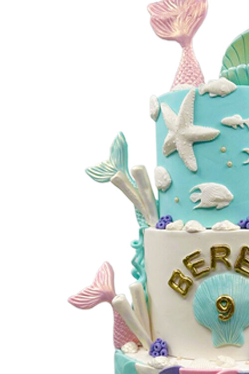 Deniz Kızı Üç Katlı Pasta 2