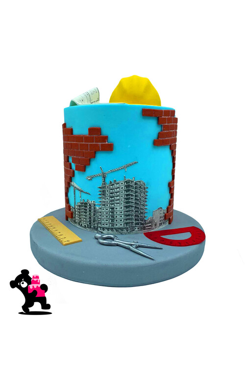 İnşaat Temalı Pasta