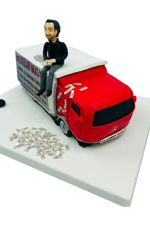 Nakliye Temalı Pasta