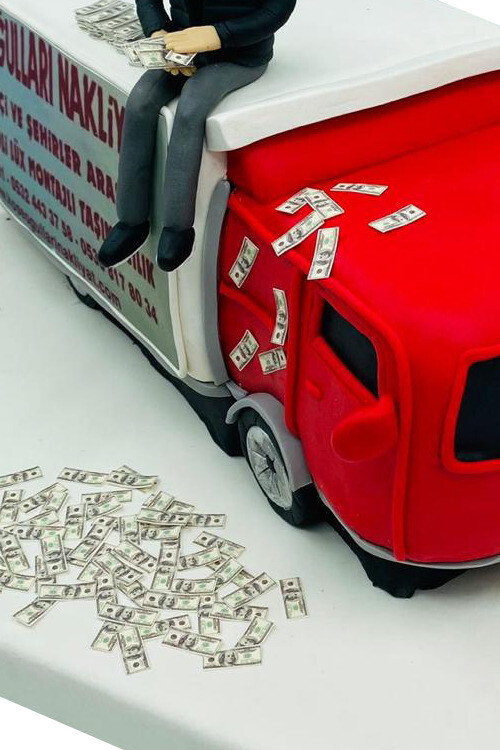 Nakliye Temalı Pasta