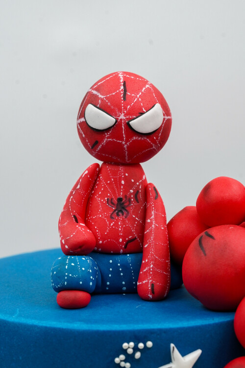 ÖRÜMCEK ADAM TEMALI BUTİK PASTA