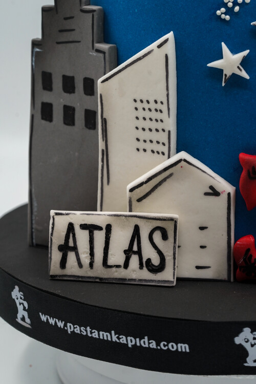 ÖRÜMCEK ADAM TEMALI BUTİK PASTA