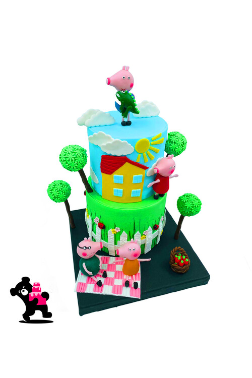 Peppa Pig Temalı Pasta