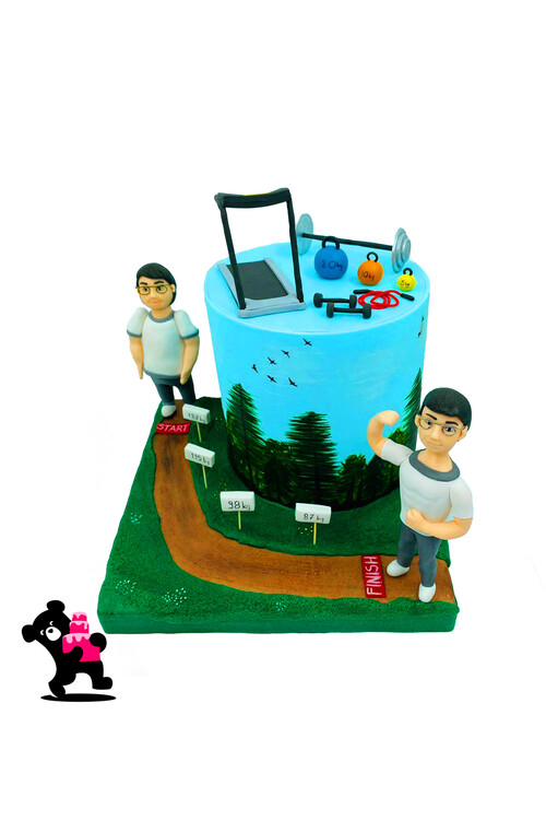 Sporcu Temalı Pasta