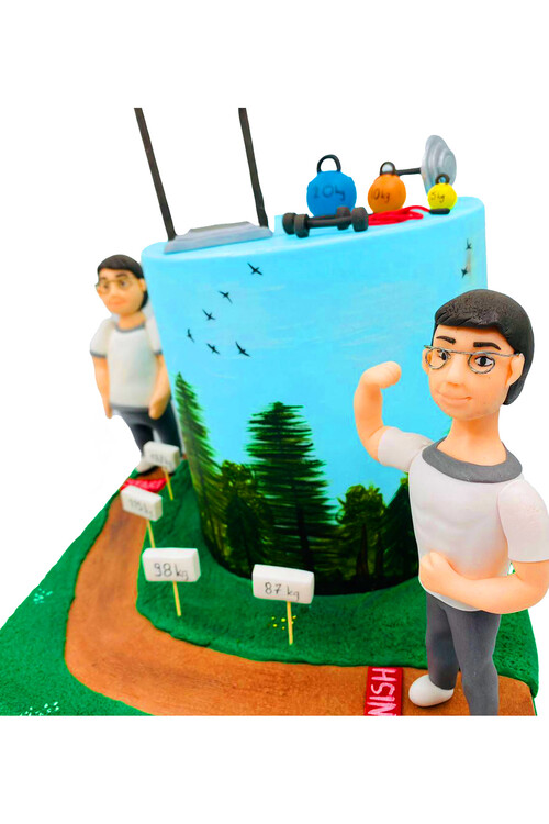 Sporcu Temalı Pasta