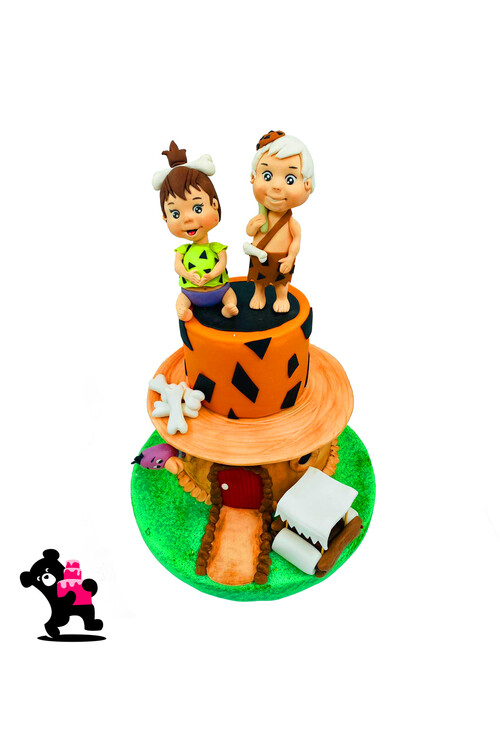 Taş Devri Temalı Pasta