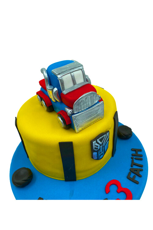 Transformers Temalı Pasta