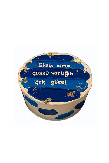 Yazılı / Mesajlı Krem Şanti Pasta