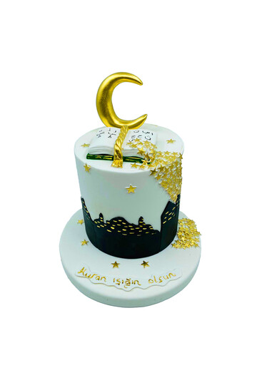 Kuran ve Ay Temalı Pasta