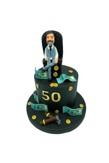 Patron Figürlü Pasta