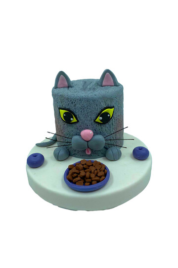 Kedili Figürlü Pasta