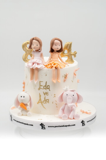 İKİZ BEBEK TEMALI BUTİK PASTA