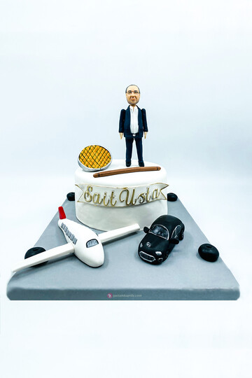 Patron Temalı Pasta