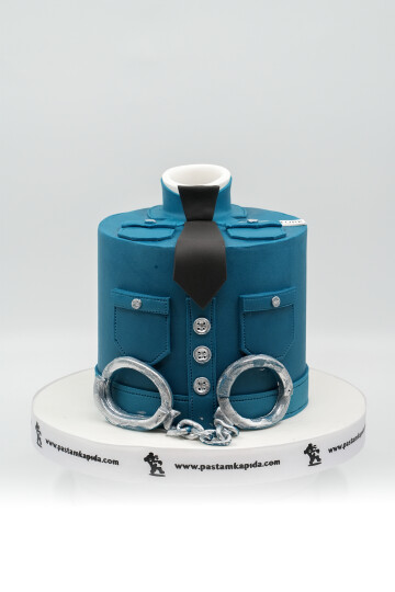 POLİS TEMALI BUTİK PASTA