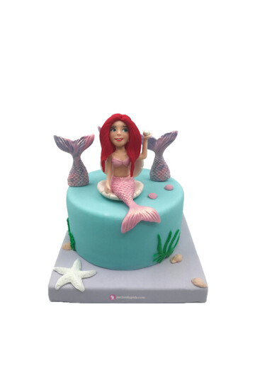 Deniz Kızı Temalı Pasta