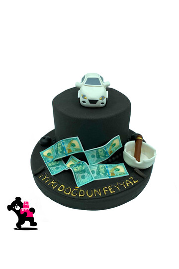 Patron Temalı Pasta