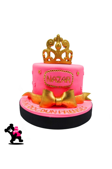 Kız Çocuk Temalı Taç Pasta