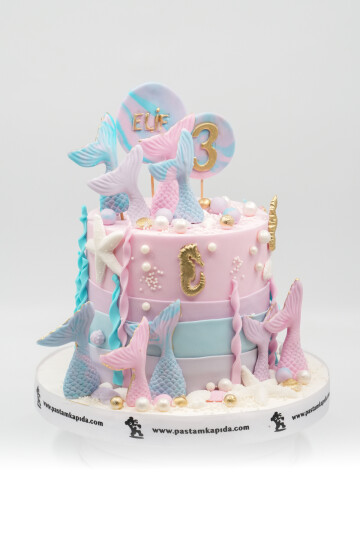 DENİZ KIZI TEMALI BUTİK PASTA