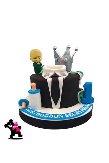 Patron Temalı Bebek Pastası