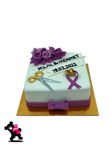 Söz & Nişan Temalı Pasta