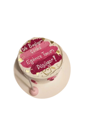 Yazılı / Mesajlı Krem Şanti Pasta